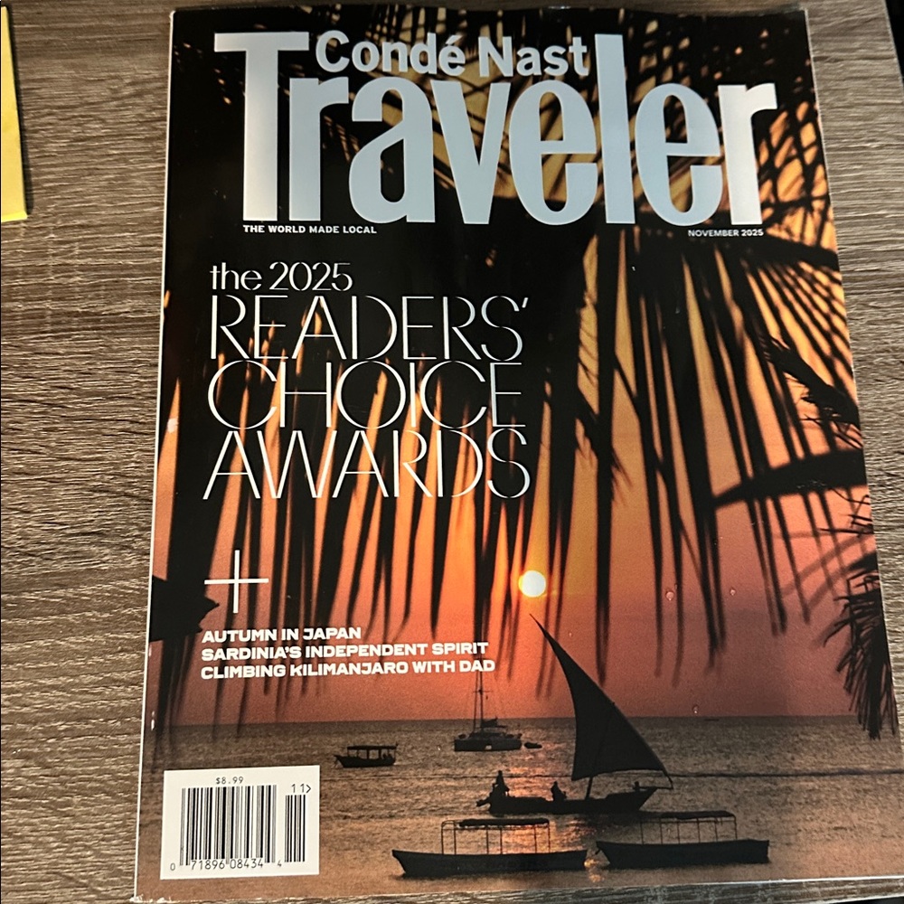 Conde Nast Traveler Magazine November 2025